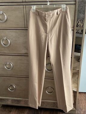 Zara Beige Straight Dress Pants